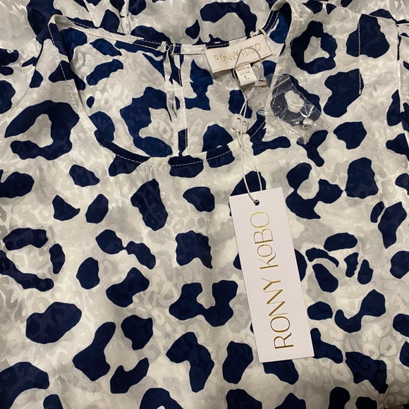 RONNY KOBO Jade leopard-print satin-jacquard midi dress - Picture 15 of 16